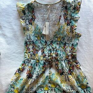 Anthropologie floral dress